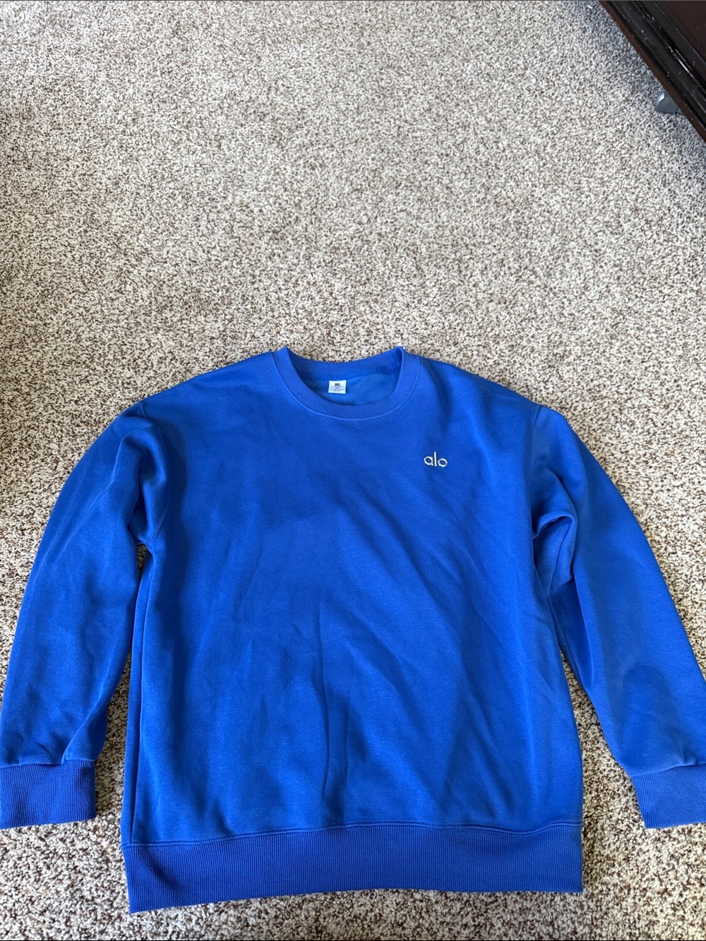 ALO inspired Women's Crewneck Sweatshirt in Royal Blue
